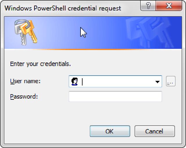 Get-Credential Window Get-Credential Window