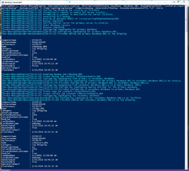 logshipping example force