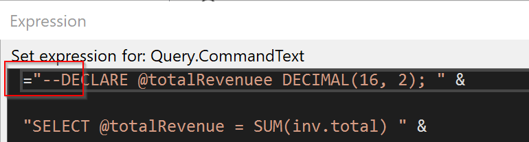 Commentec Expression Dynamic Query