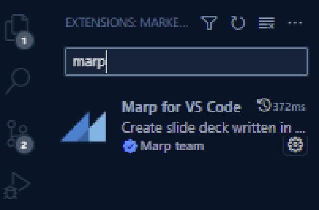 Visual Studio Code Marp Extension