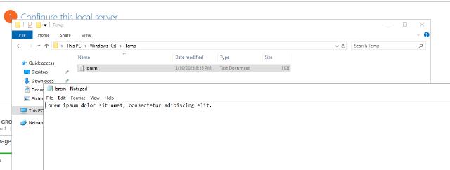 File1 created