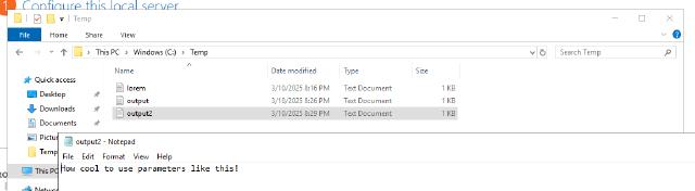 File2 created with parameters